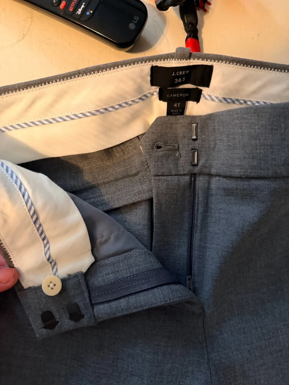 NWOT J. Crew Gray Straight-Leg Dress Pants sz 4 tall